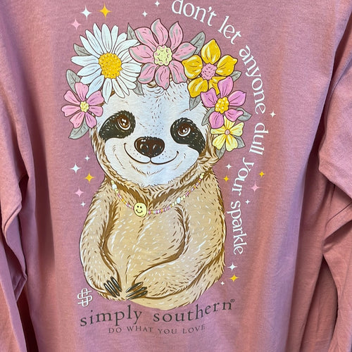 “Sloth" Long Sleeve Tee by Simply Southern