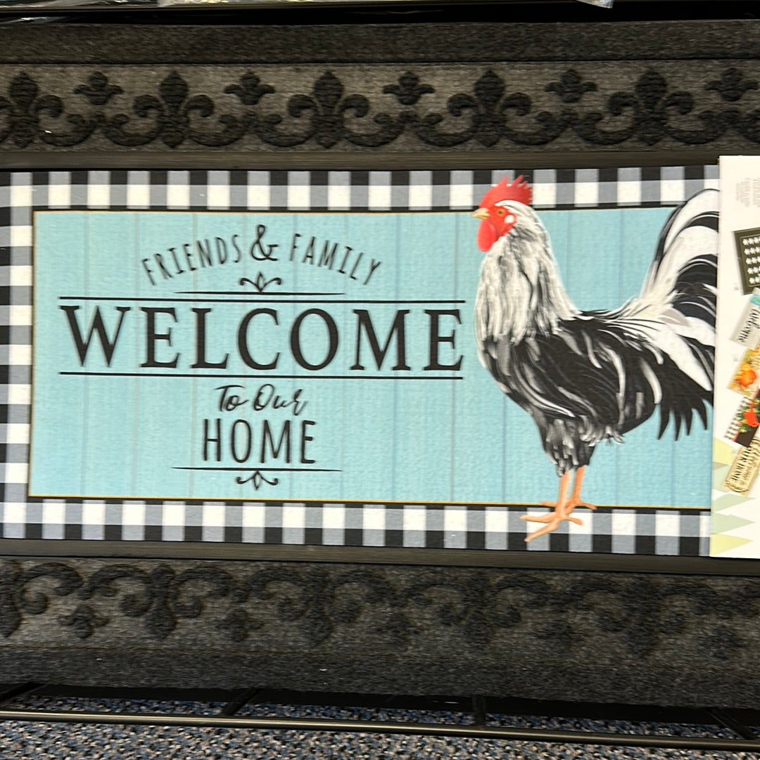 Friends & Family Welcome To Our Home Sassafras Mat by Evergreen