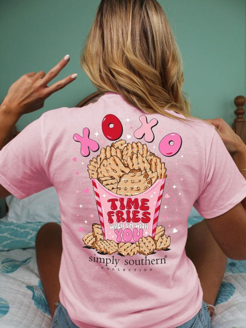 “XOXO Fries" Short Sleeve Tee by Simply Southern
