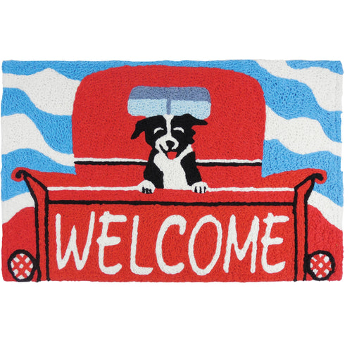 Welcome Pup Washable Rug