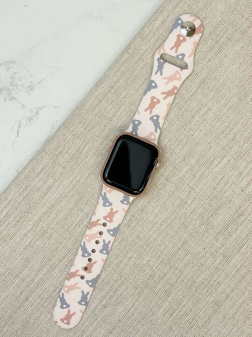 Bunny Printed Silicone Smart Watch Band
