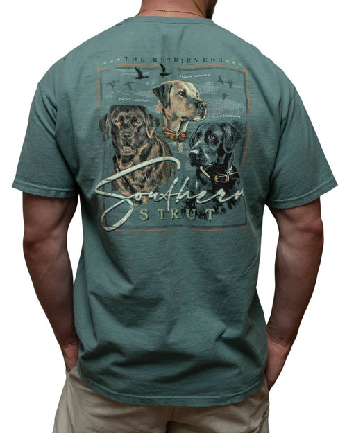 Three Retrievers T-Shirt Short Sleeve by Southern Strut