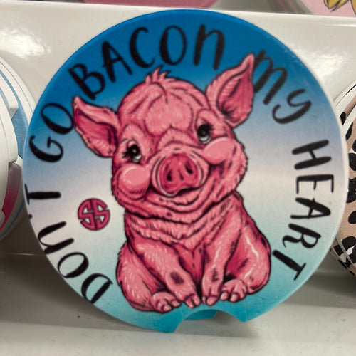 “Bacon”  Car Coasters by Simply Southern