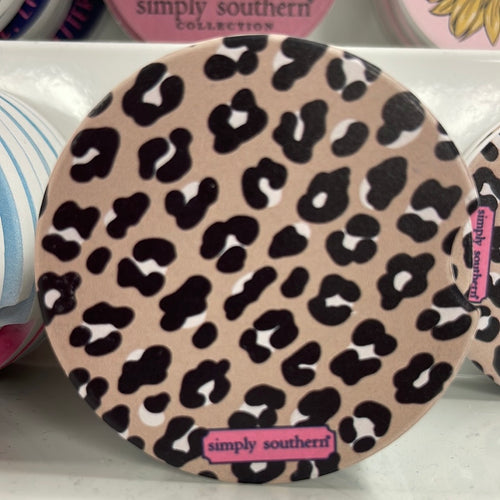 “Leopard”  Car Coasters by Simply Southern
