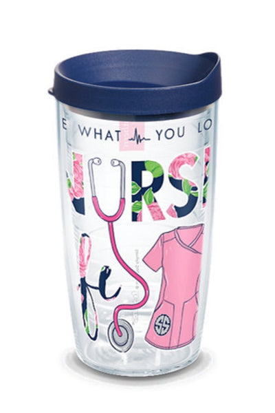 Simply Southern Scrub Life 24oz. Tumbler with lid Tervis