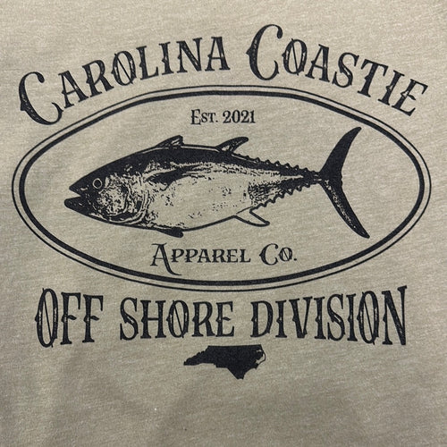 “ Off Shore Division” Army Green Short Sleeve T-Shirt by Carolina Coastie