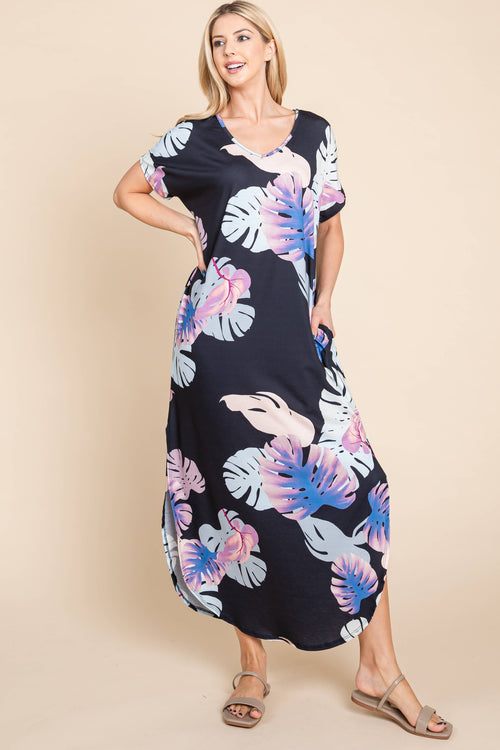 Floral Print Maxi Dress