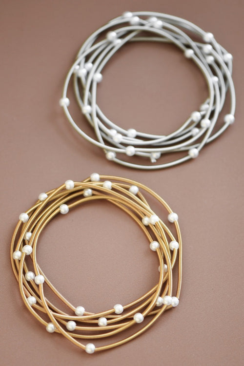 Stretchy Layered Guitar String Bracelets Sets