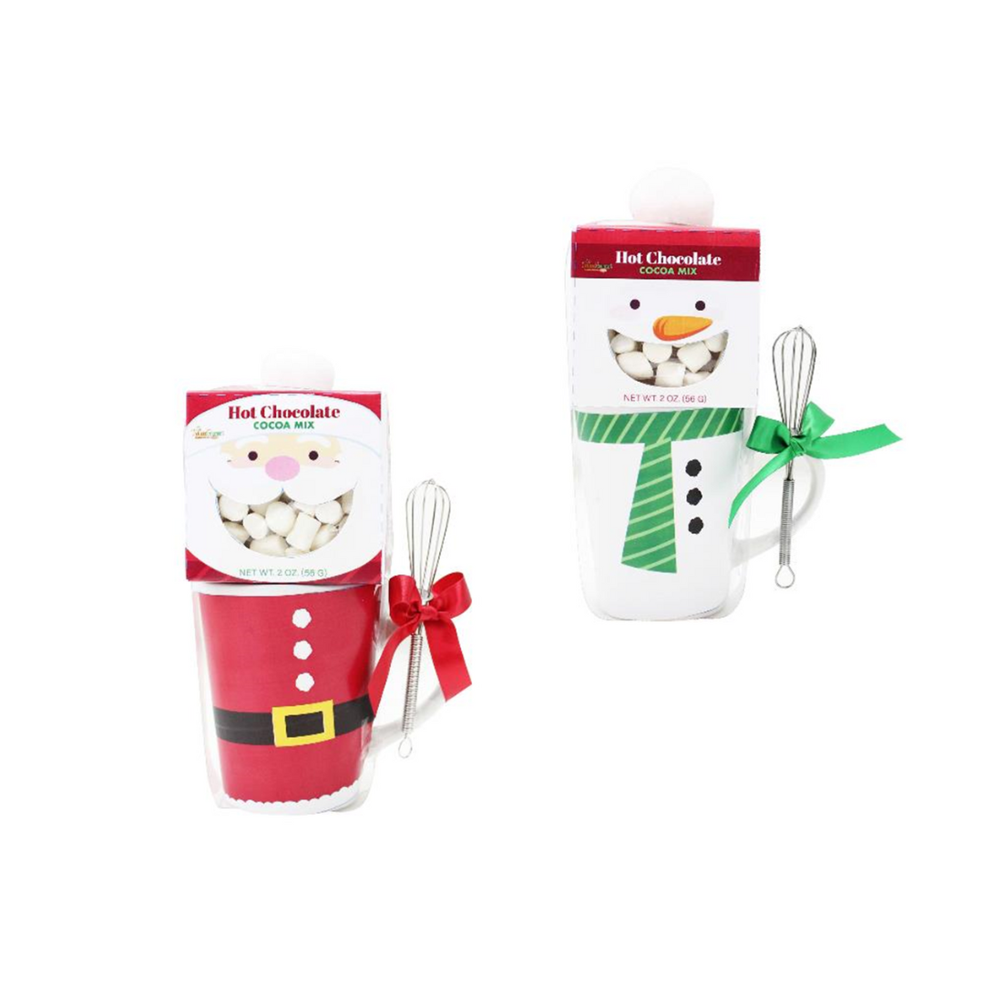Holiday Cocoa Mug Sets (2oz): Snowman Cocoa Mug Set
