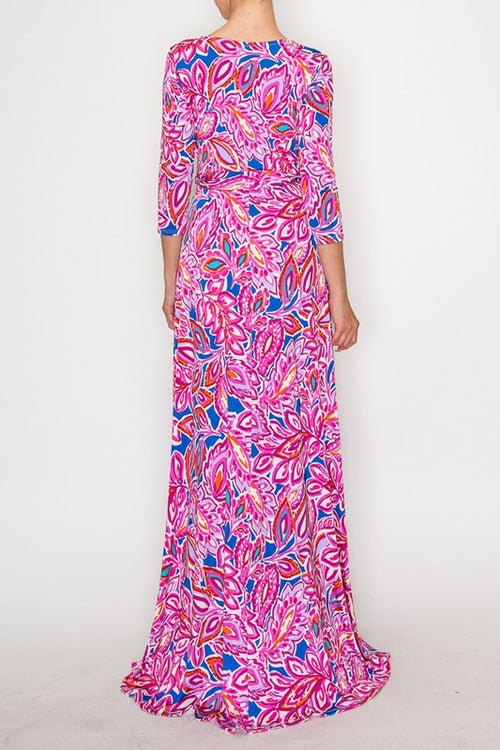 John 3:16 ~ Fushia Maxi Dress