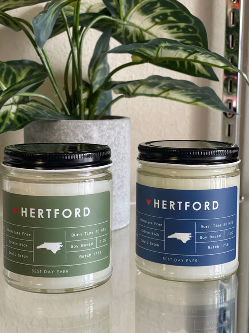 Hertford, NC Hometown Candle ~ Bee's Paradise Scent