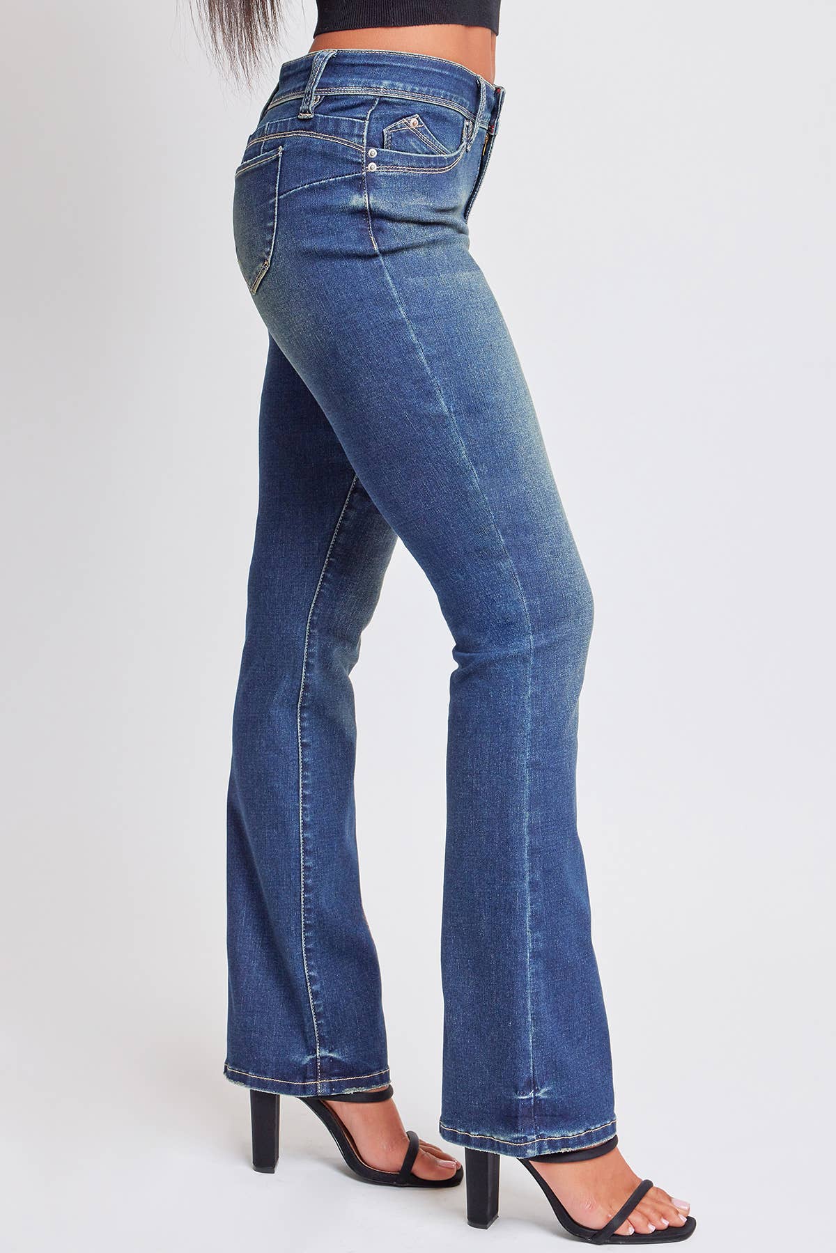 YMI Mid Rise Boot Cut Jeans ~ Medium Wash