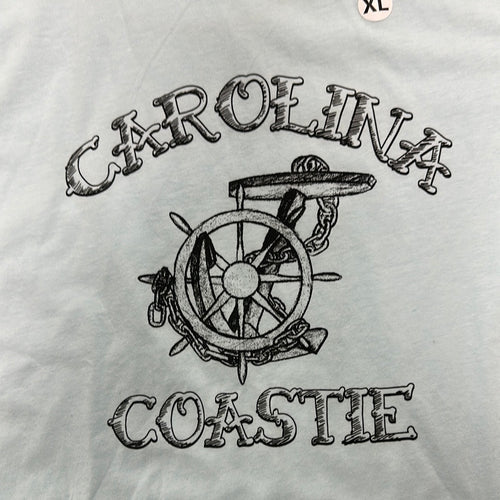 “Anchors Away” Light Blue Short Sleeve T-Shirt by Carolina Coastie