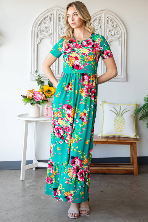 Bold Floral Maxi Dress