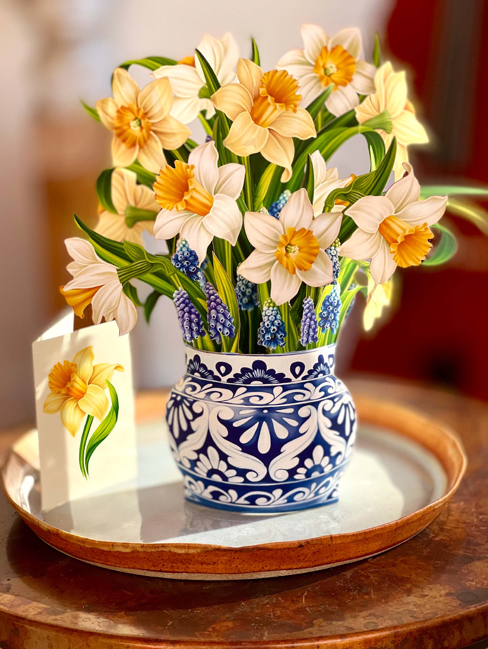 English Daffodils Pop-up Greeting Card