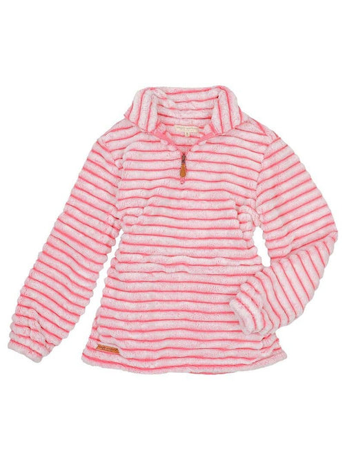 Luxe Ultra Soft Striped Pullover ~ Candy Pink *Sales Final*