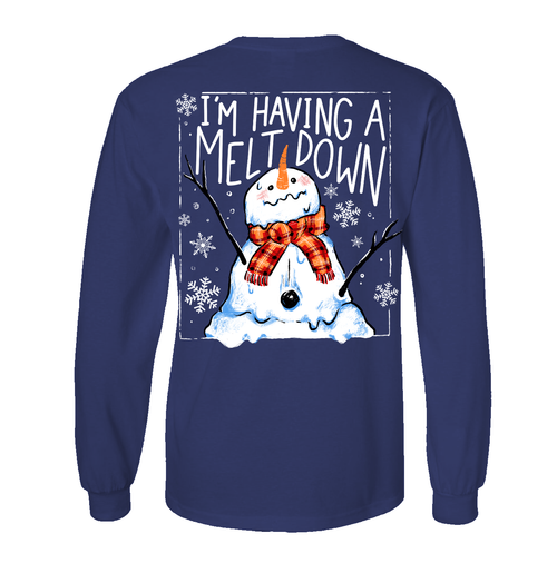 Meltdown Navy Christmas Long Sleeve