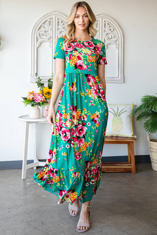 Bold Floral Maxi Dress