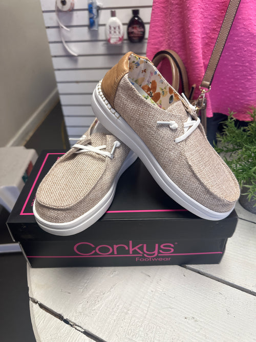 CORKYS’ Slip Ons in Sand *Final Sale*