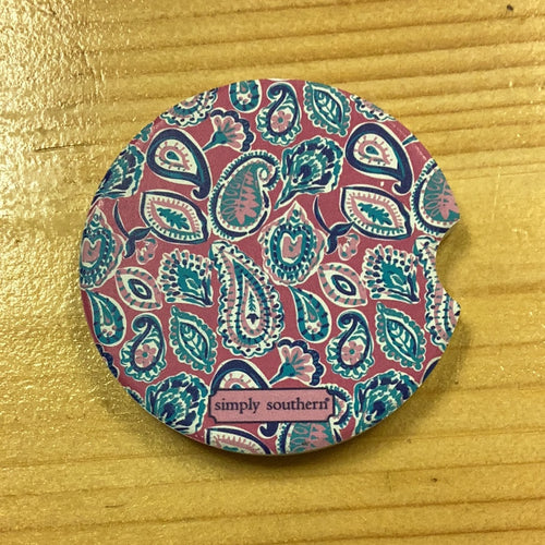 “Paisley"  Car Coasters by Simply Southern