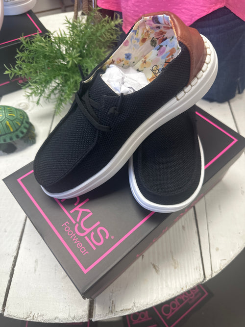 CORKYS’ Slip On Shoes in Black *Final Sale*