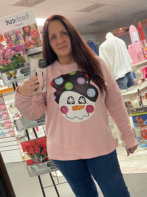 Silly Snowman High Low Sweatshirt