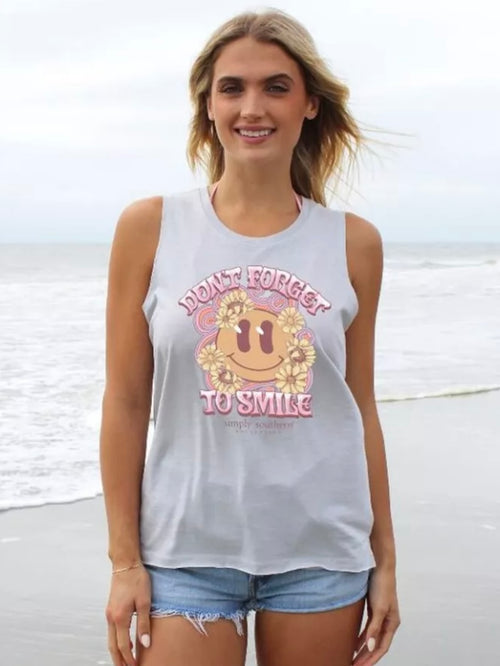 "Smile" Tank  by Simply Southern