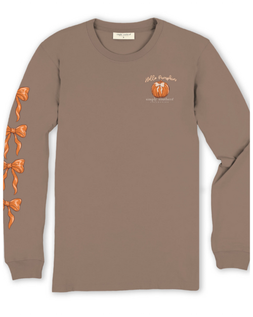 “Pumpkin" Long Sleeve Tee by Simply Southern