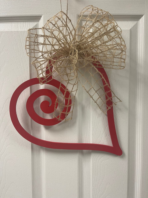 Wooden Heart Door Hanger