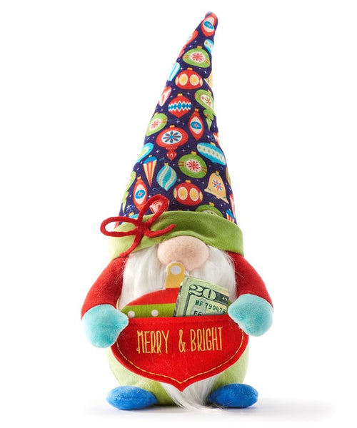 Messenger Gnome w/Sentiment - Ornament