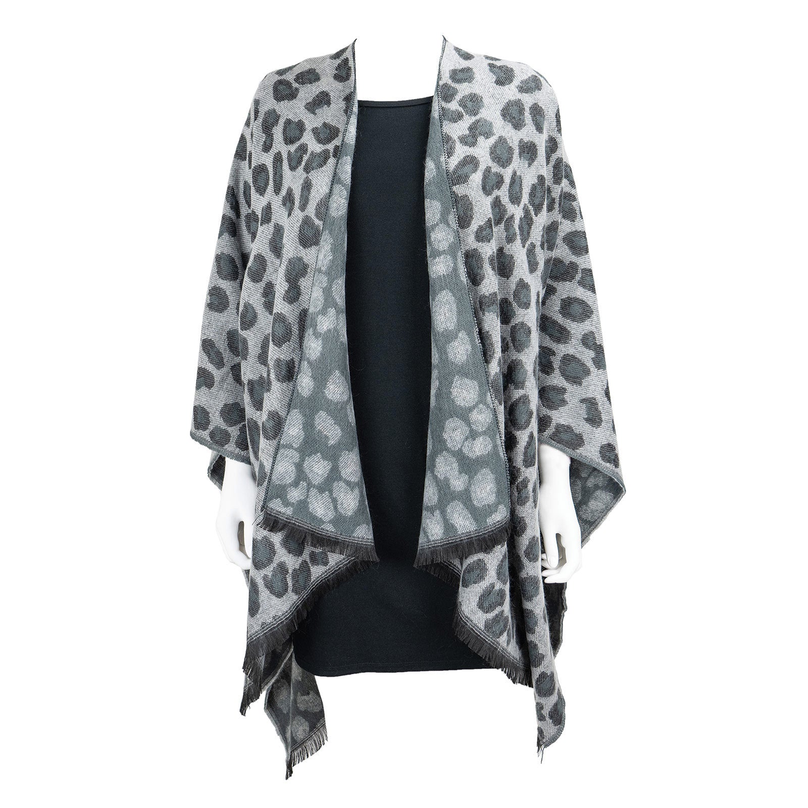 Britts Knits Snow Leopard Wrap