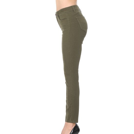 Libby Military Green Twill Pants