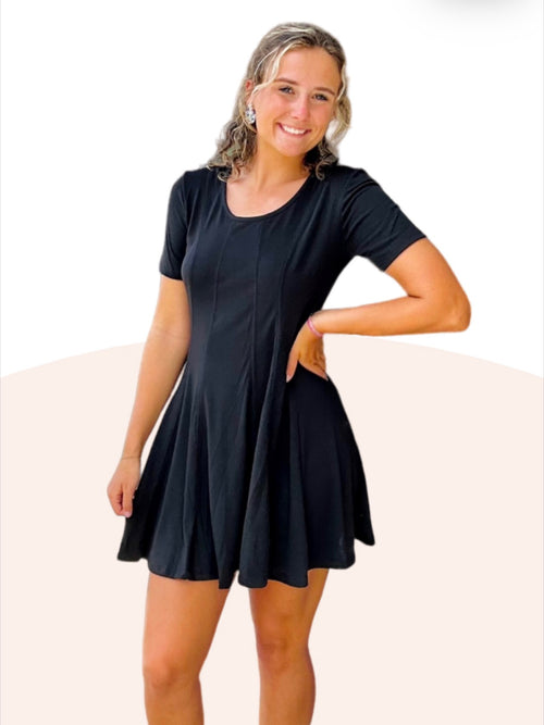 Addyson ~ Basic Short Sleeve Midi Dress