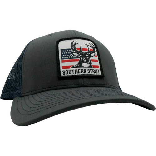 American Deer Woven Patch Hat by Southern Strut