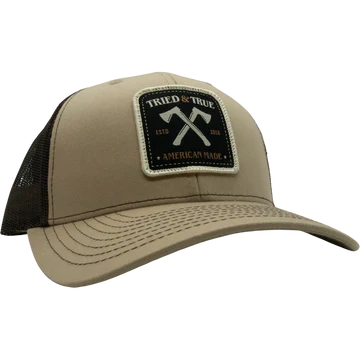 Axe Cross Patch Trucker Hat