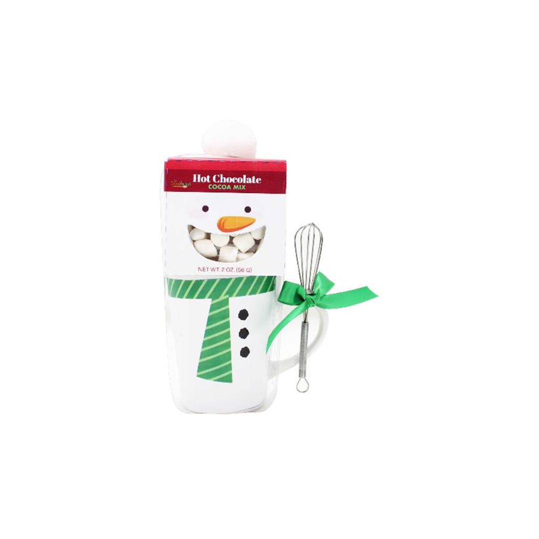 Holiday Cocoa Mug Sets (2oz): Snowman Cocoa Mug Set