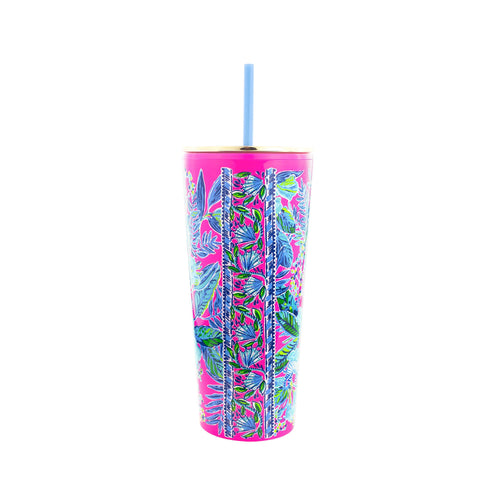 Tumbler with Straw, Lil Earned Stripes