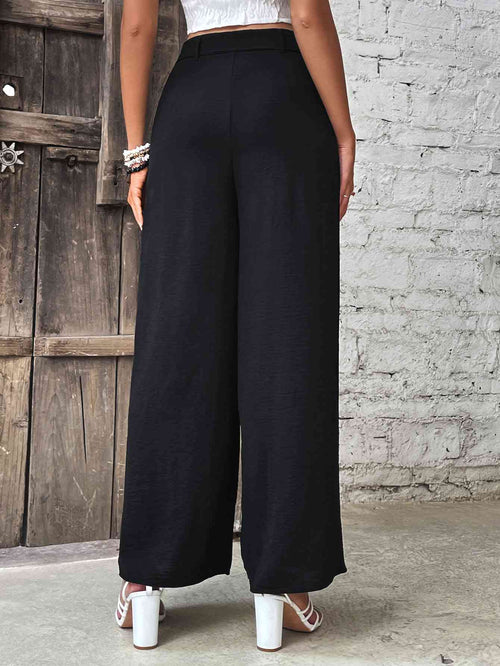 Ruched High Waist Wide Leg Pants ~ Deal of The Day!