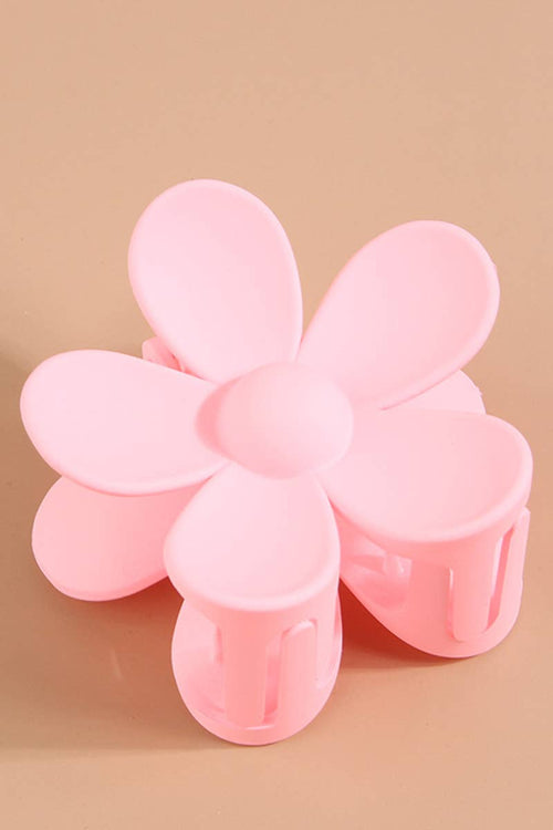 Daily Flower Hair Claw - Pink