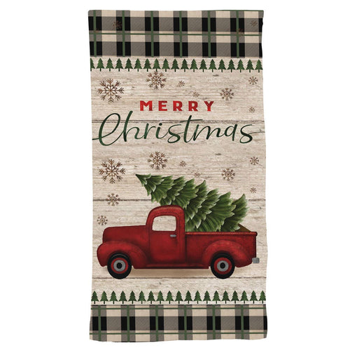 Merry Christmas Pickup Hand Towel 26" x 18"