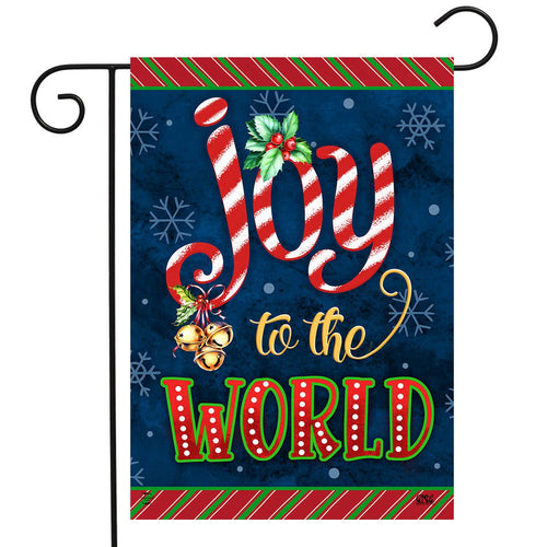 Joyous World Christmas Double Sided Garden Flag 18" x 12.5"