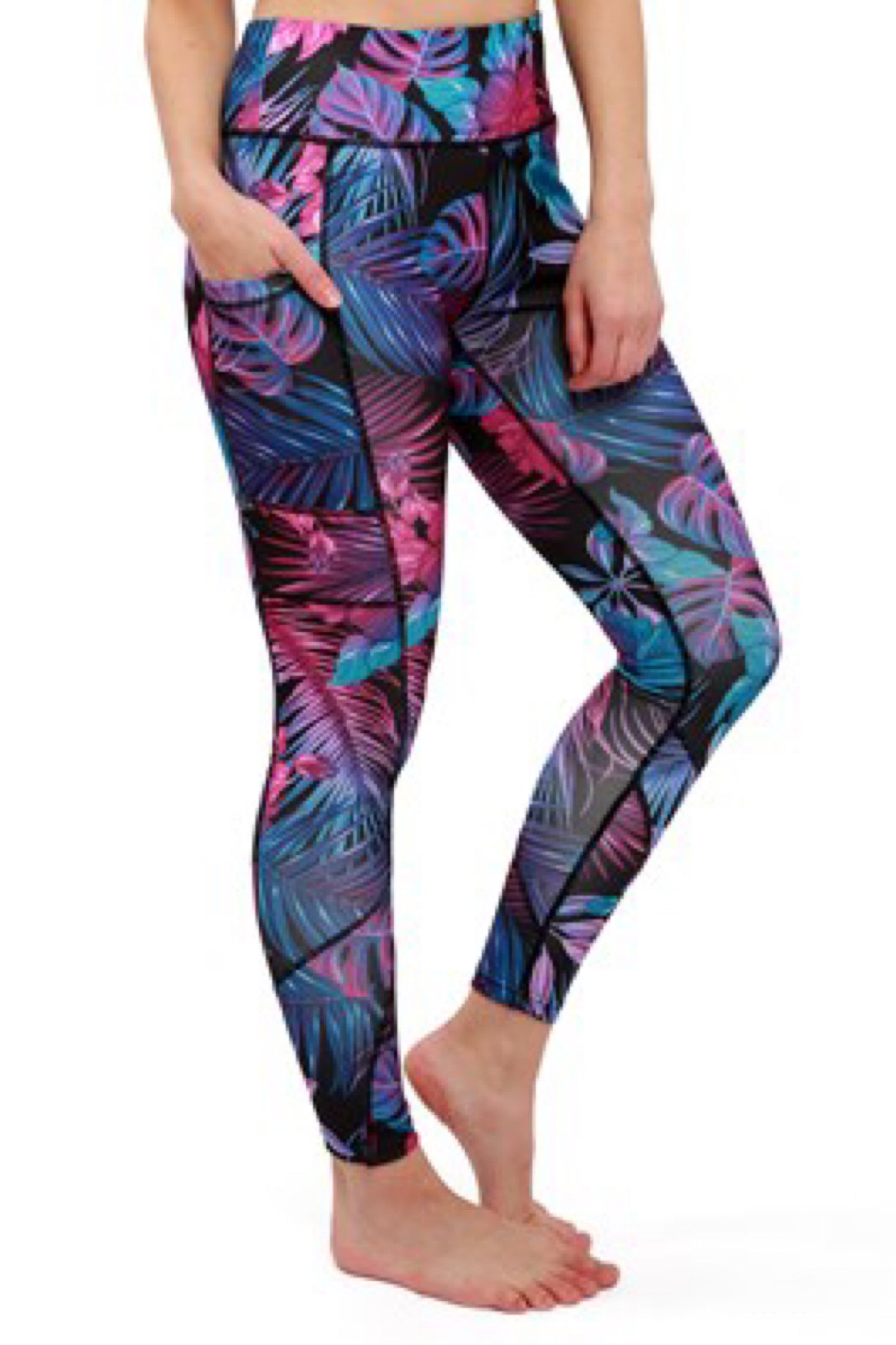 FITKICKS® CROSSOVERS® Electric Jungle Leggings In Prismatic