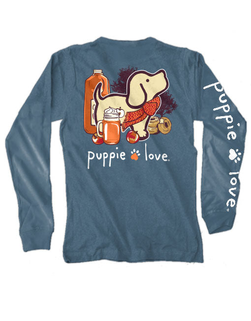Apple Cider Pup Long Sleeve Tees by Puppie Love