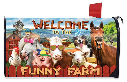 Funny Farm Mailbox Cover