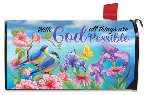 With God Religious Mailbox Cover
