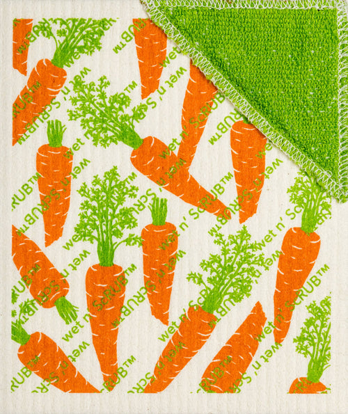Carrots Wet'n Scrub Swedish Cloth by Wet-it!