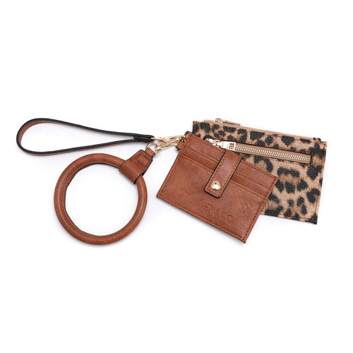 Libby ~ Double Wallet Bangle - Brown