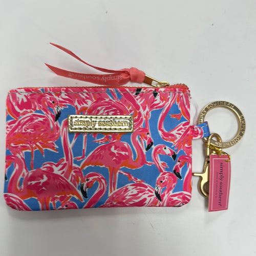 “Flamingo” Zippered ID Coin Purse Keychain