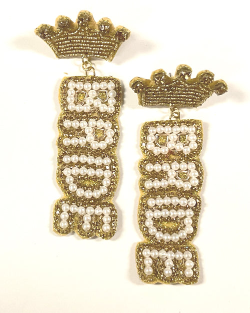 Beaded Bride Earrings