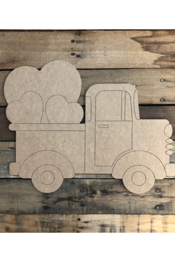 "Truck Load of Love" Wooden Door Hanger ~ Paint Yourself